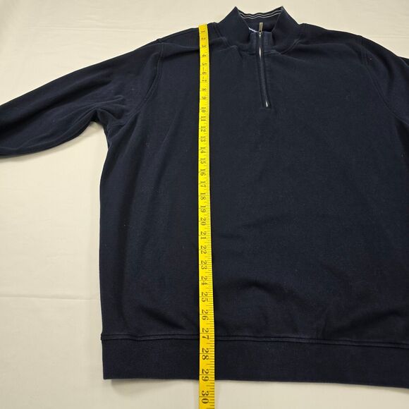Footjoy Men's Blue Quarter Zip Pullover Shirt Performance Stretch Size 2XL - Picture 6 of 9